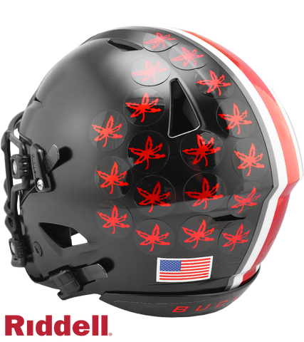 Ohio State Buckeyes Helmet Riddell Authentic Full Size SpeedFlex Style Black-0
