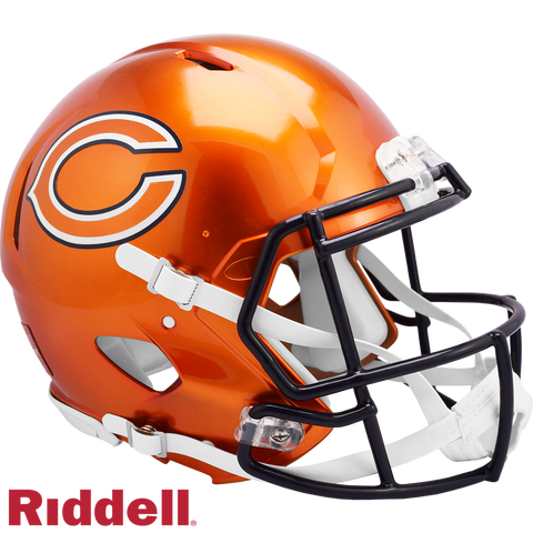 Chicago Bears Helmet Riddell Authentic Full Size Speed Style FLASH Alternate