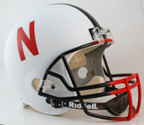 Nebraska Cornhuskers Riddell Deluxe Replica Helmet - Alternate White - Team Fan Cave