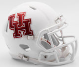 Houston Cougars Helmet Riddell Replica Mini Speed Style Matte White - Special Order