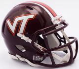 Virginia Tech Hokies Helmet - Riddell Replica Mini - Speed Style - 2016 - Special Order