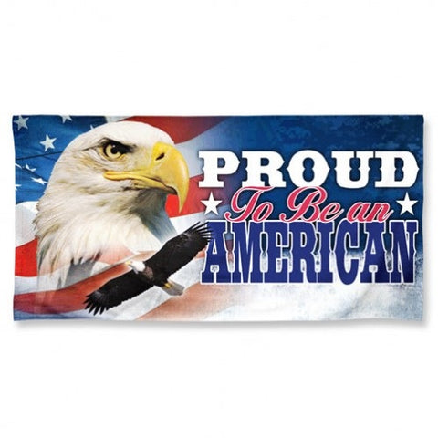 America Towel 30x60 Beach Style Proud To Be an American Design - Special Order - Team Fan Cave