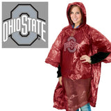 Ohio State Buckeyes Rain Poncho - Team Fan Cave