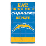 Los Angeles Chargers Baby Burp Cloth 10x17 - Team Fan Cave