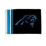 Carolina Panthers Flag 12x17 Striped Utility-0