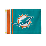 Miami Dolphins Flag 12x17 Striped Utility-0