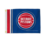 Detroit Pistons Flag 12x17 Striped Utility-0