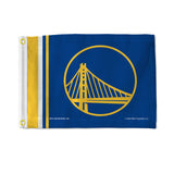 Golden State Warriors Flag 12x17 Striped Utility-0