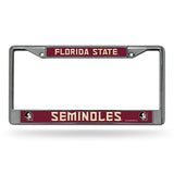 Florida State Seminoles License Plate Frame Chrome Printed Insert