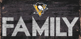 Pittsburgh Penguins Sign Wood 12x6 Family Design - Special Order - Team Fan Cave