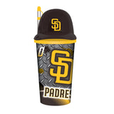 San Diego Padres Helmet Cup 32oz Plastic with Straw-0