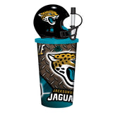 Jacksonville Jaguars Helmet Cup 32oz Plastic with Straw-0