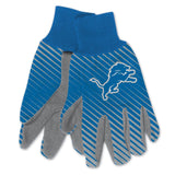 Detroit Lions Two Tone Adult Size Gloves