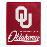 Oklahoma Sooners Blanket 50x60 Raschel Signature Design-0