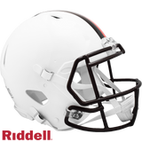 Cleveland Browns Helmet Riddell Authentic Full Size Speed Style On-Field Alternate 2023 White Out - Special Order-0