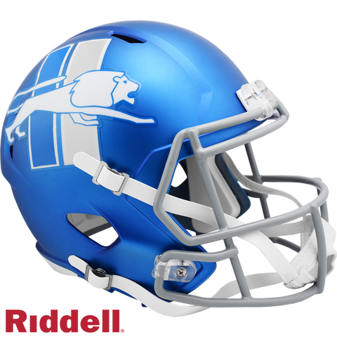 Detroit Lions Helmet Riddell Replica Full Size Speed Style On-Field Alternate 2023-0