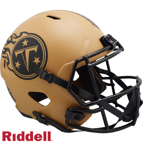 Tennessee Titans Helmet Riddell Replica Full Size Speed Style Salute To Service 2023-0