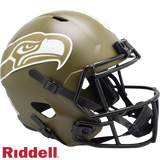 Seattle Seahawks Helmet Riddell Replica Full Size Speed Style Salute To Service