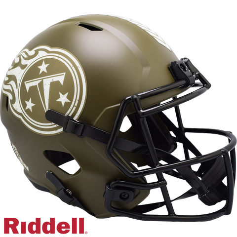 Tennessee Titans Helmet Riddell Replica Full Size Speed Style Salute To Service