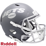 New York Jets Helmet Riddell Replica Full Size Speed Style Slate Alternate-0