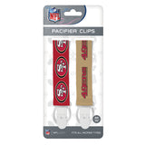 San Francisco 49ers Pacifier Clips 2 Pack-0