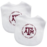 Texas A&M Aggies Baby Bib 2 Pack-0