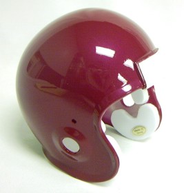 Micro Football Helmet Shell - Cardinal Metallic - Team Fan Cave