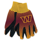 Washington Commanders Gloves Two Tone Style Adult Size-0