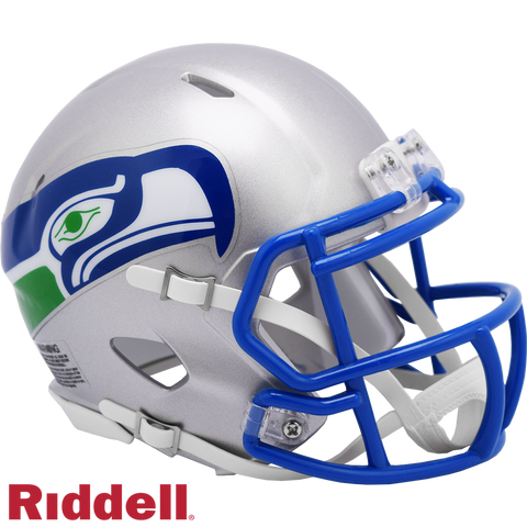 Seattle Seahawks Helmet Riddell Replica Mini Speed Style 1983-2001 T/B